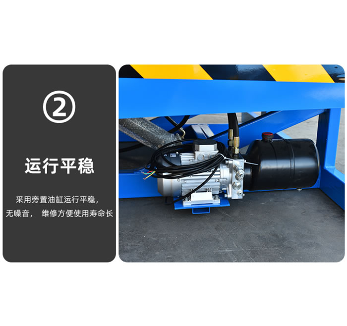 Hydraulic loading and unloading platform