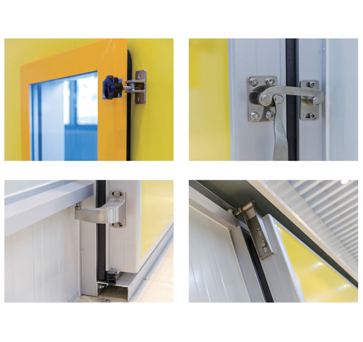 Pneumatic cold storage sliding door